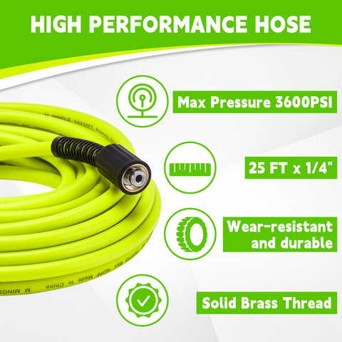 M MINGLE weather and abrasion resistant hose for long-lasting use