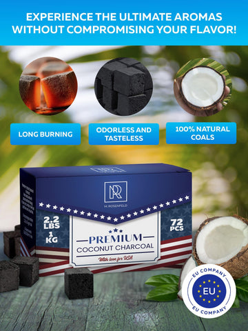 Low-ash, mess-free cooking with M. ROSENFELD charcoal