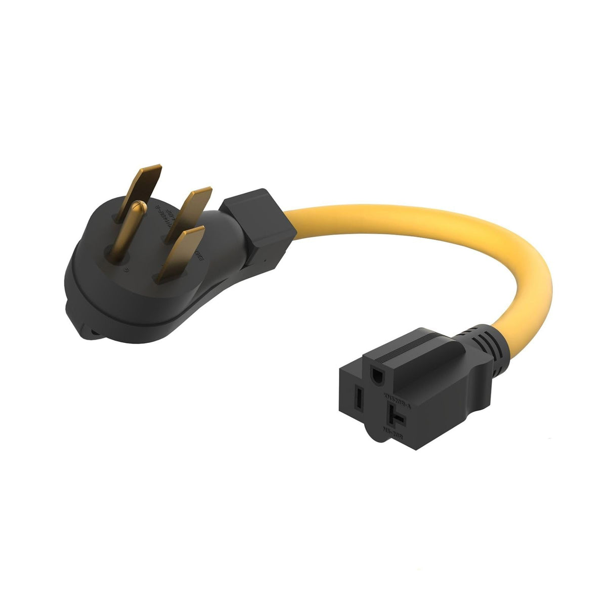 M1A2 240V to 120V adapter setup for RV power needs.