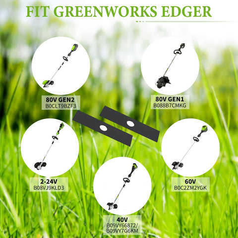 M_lapis 8x2 inch edger blade compatible with Ryobi, Echo, and Stihl.