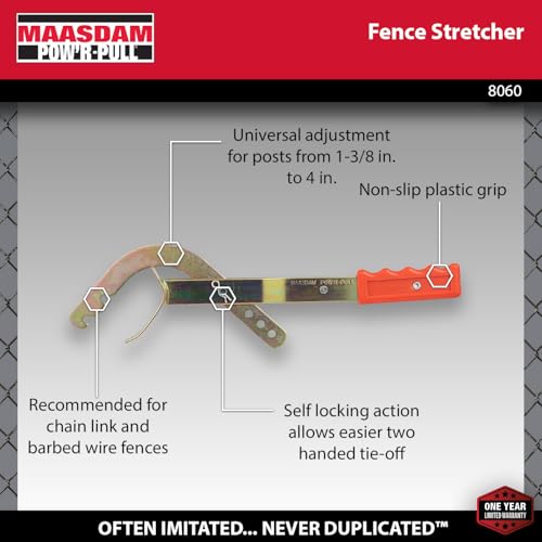 Maasdam Fence Stretcher 8060 side view highlighting compact design