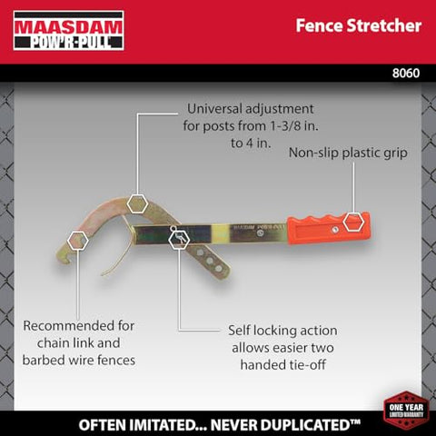 Maasdam Fence Stretcher 8060 side view highlighting compact design