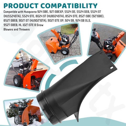 MaBoltx snow blower chute compatible with Poulan for reliable snow clearing