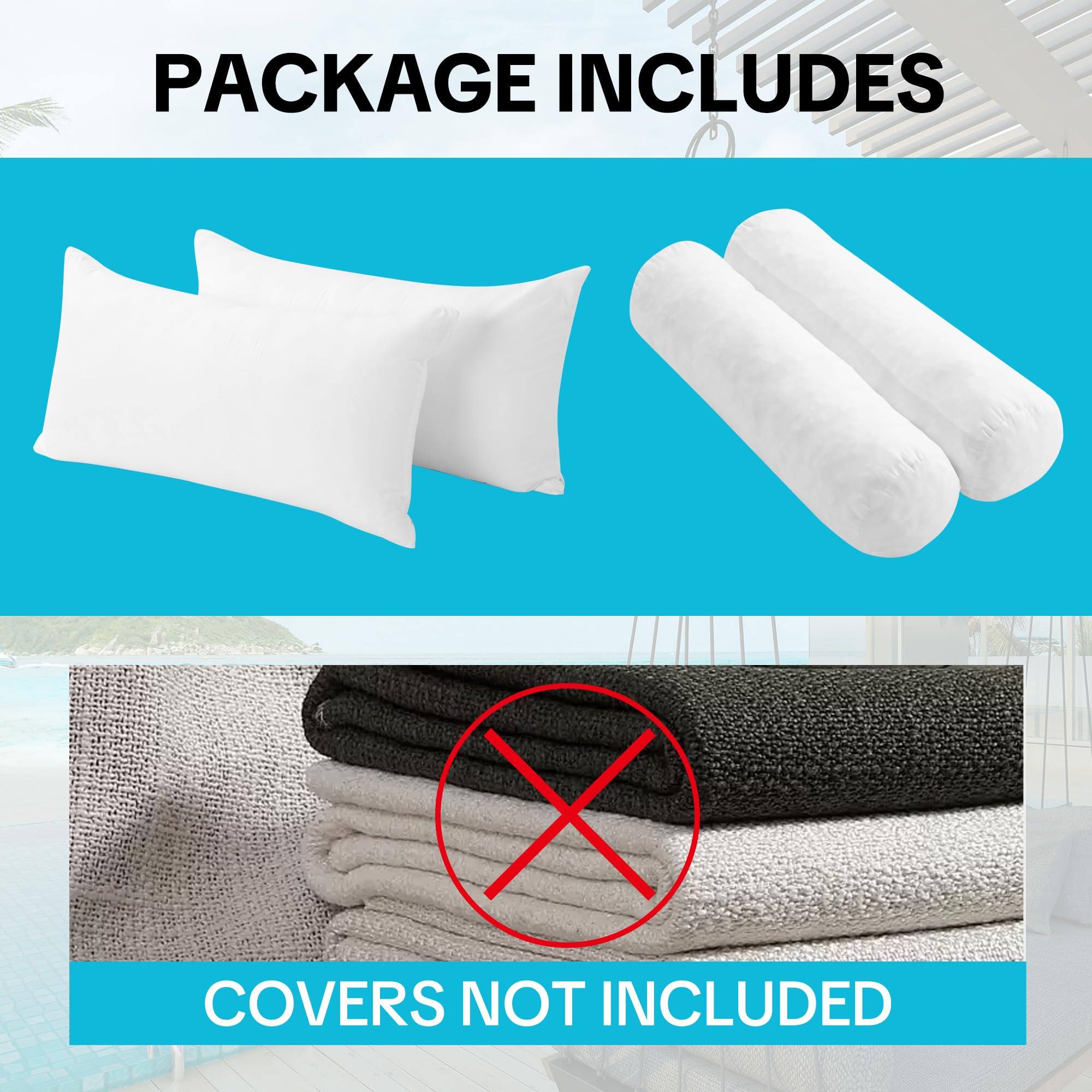 MABOZOO daybed cushion insert setup demonstrates easy refresh for indoor or covered outdoor spaces