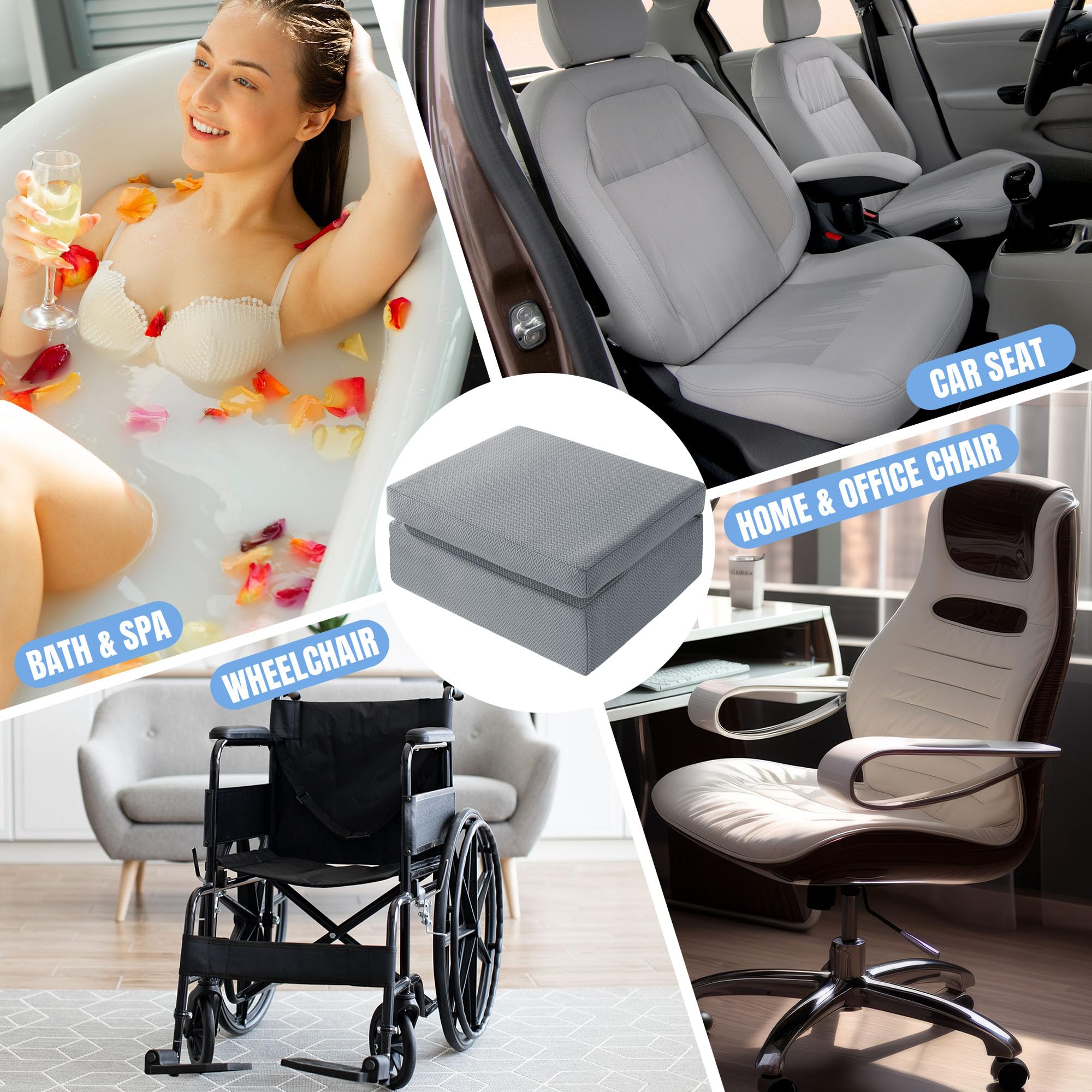 MABOZOO versatile seat for bath, spa, or pool use.