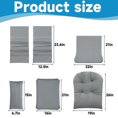 MABOZOO seat cushion provides foam-filled comfort for extended seating.