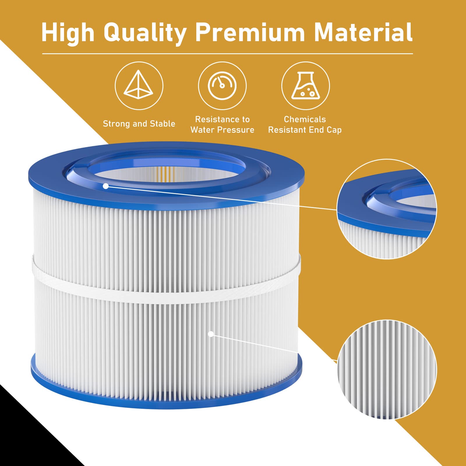 Four-pack replacement filters for Macaberry PBF40M spa system