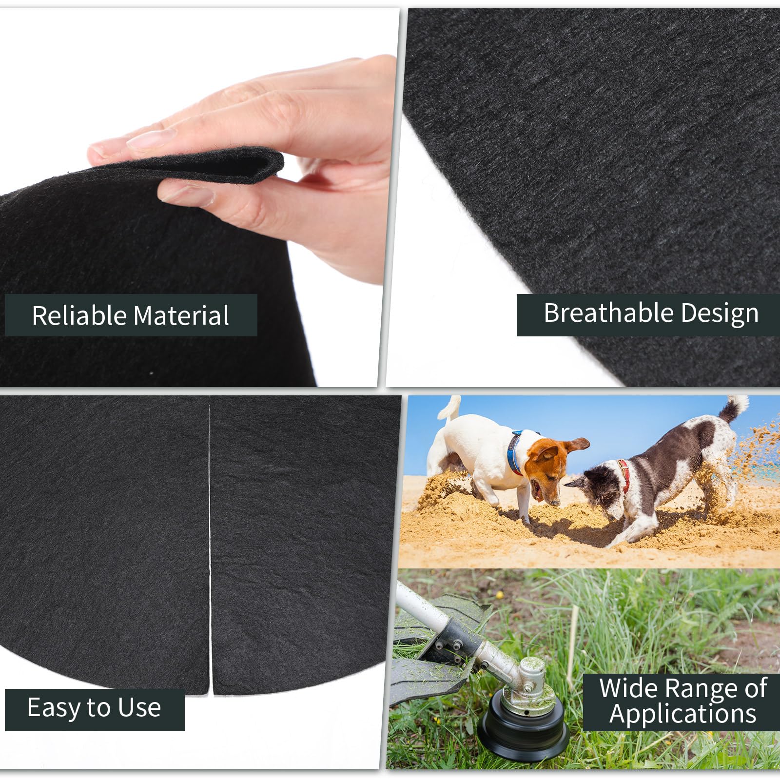 Macarrie non woven fabric cover offers reusable weed suppression for garden beds