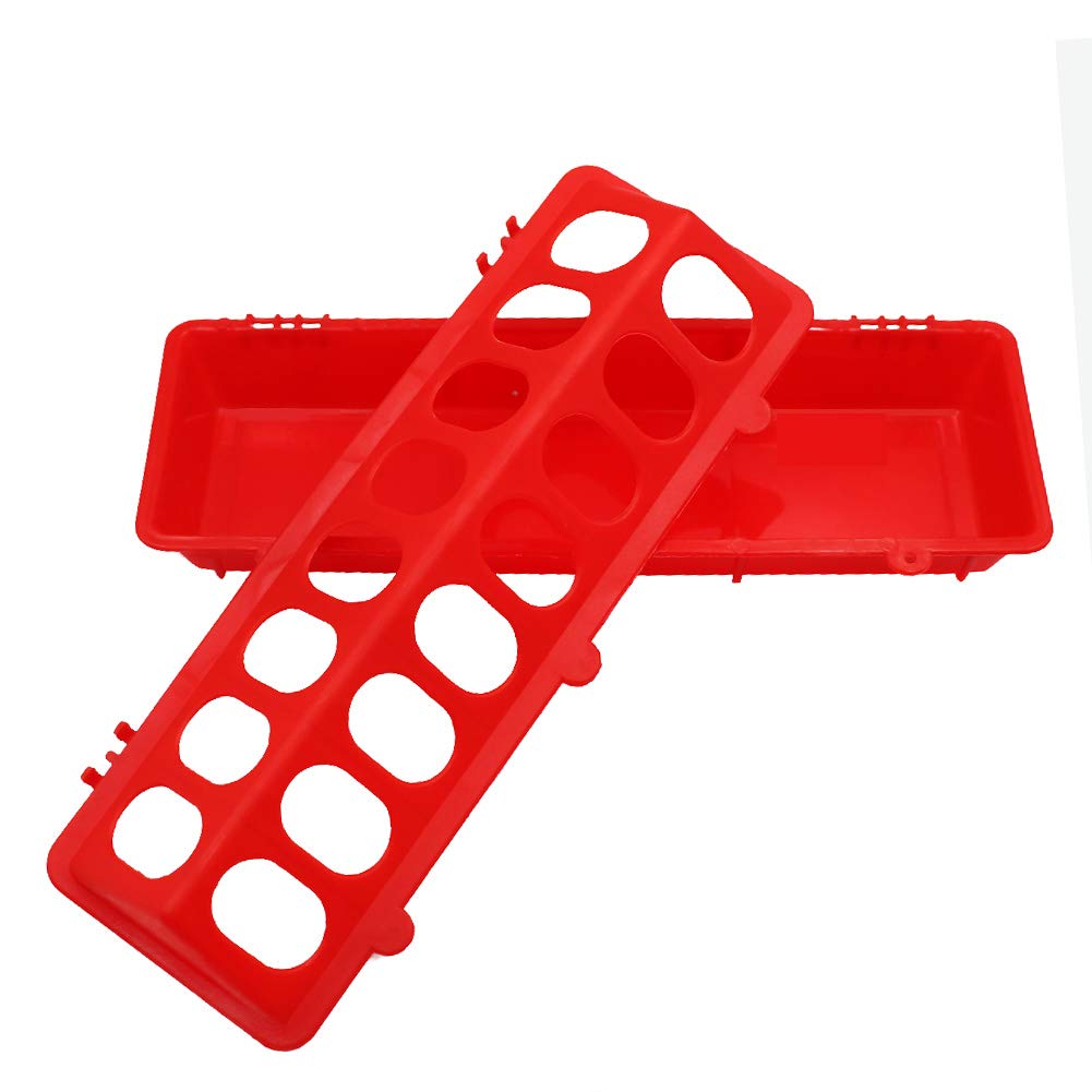 MACGOAL Poultry Feeder lid and base assembly shown for easy setup