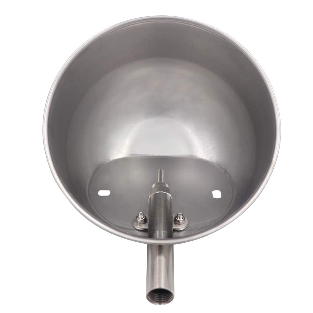 MACGOAL waterer features safety-rounded edges for pigs' noses and snouts.
