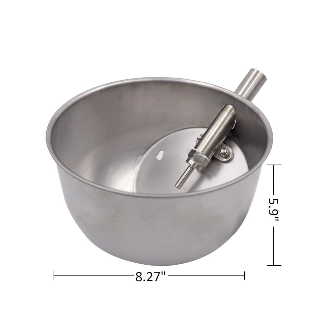 MACGOAL wall-mount waterer with two mounting holes simplifies installation.