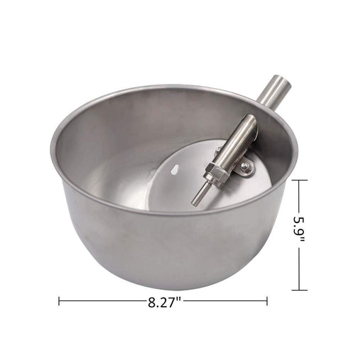 MACGOAL wall-mount waterer with two mounting holes simplifies installation.