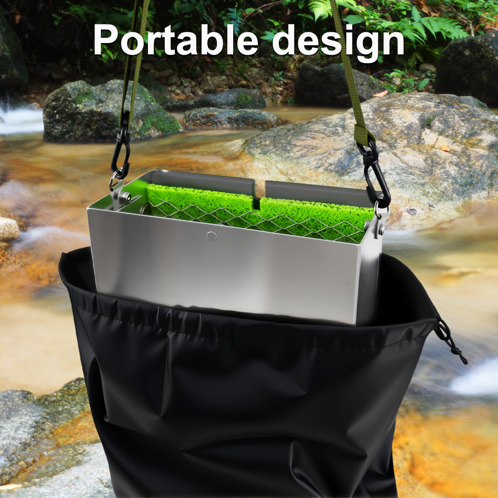 MACIFECI folding shovel for quick digging and scooping.