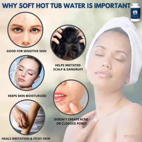 Macke Spa Marvel skin soften: water feels gentler on skin.