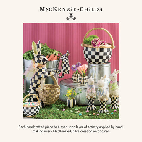 MacKenzie-Childs charming planter hanger enhances any spring centerpiece