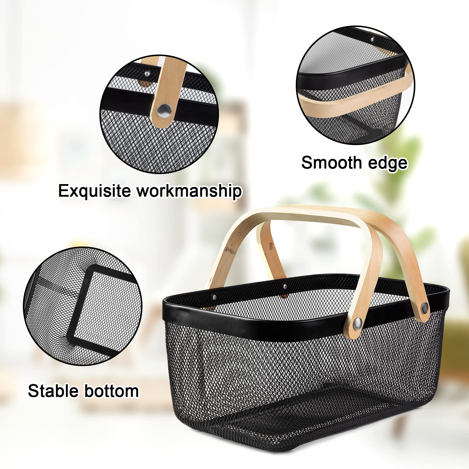 MACOIOR breathable storage basket makes contents easy to see and access