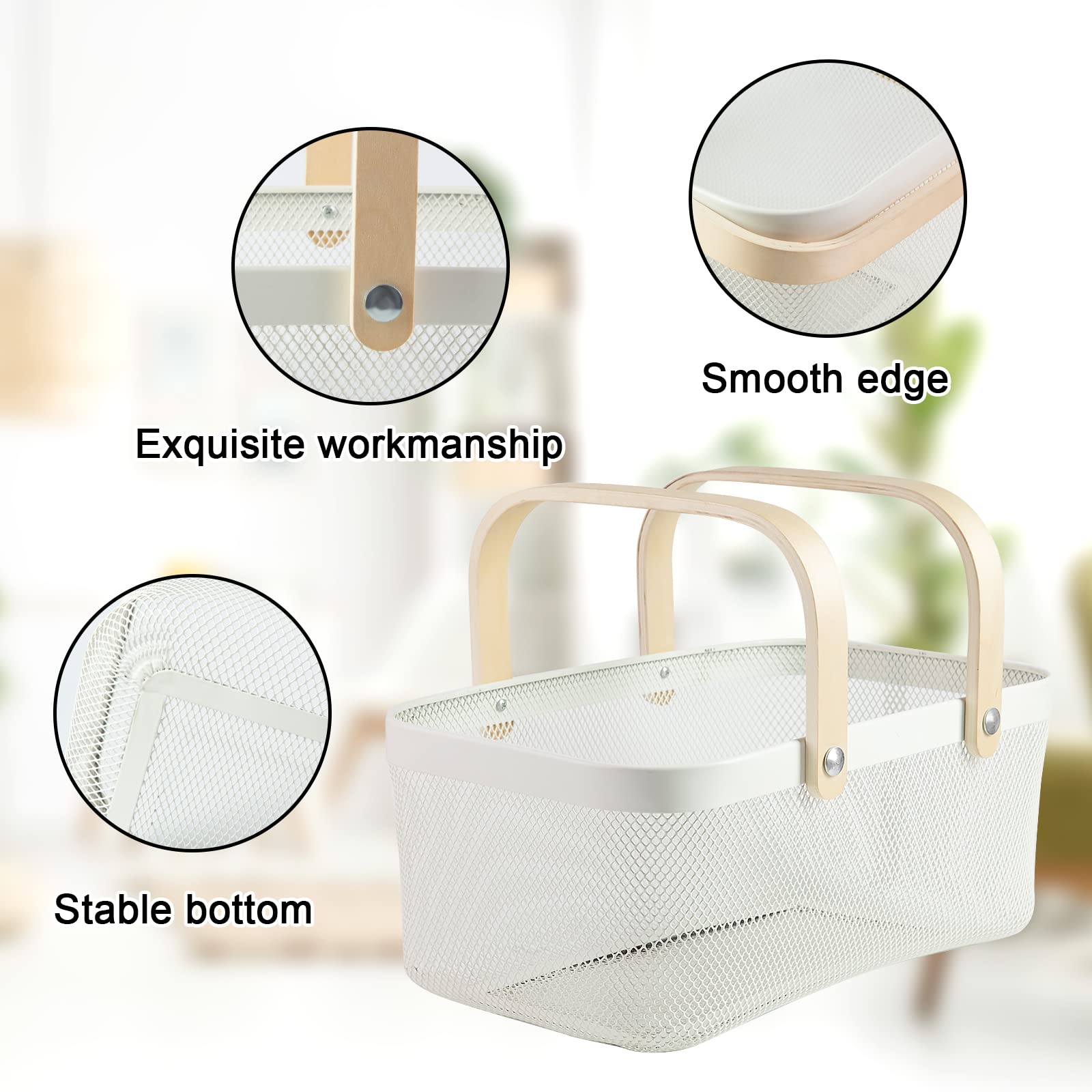 MACOIOR garden storage basket for fruits, vegetables, and snacks