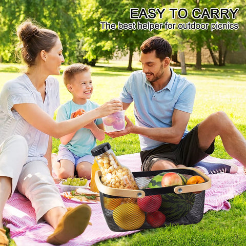 MACOIOR harvest basket with handle helps organize fruits and vegetables