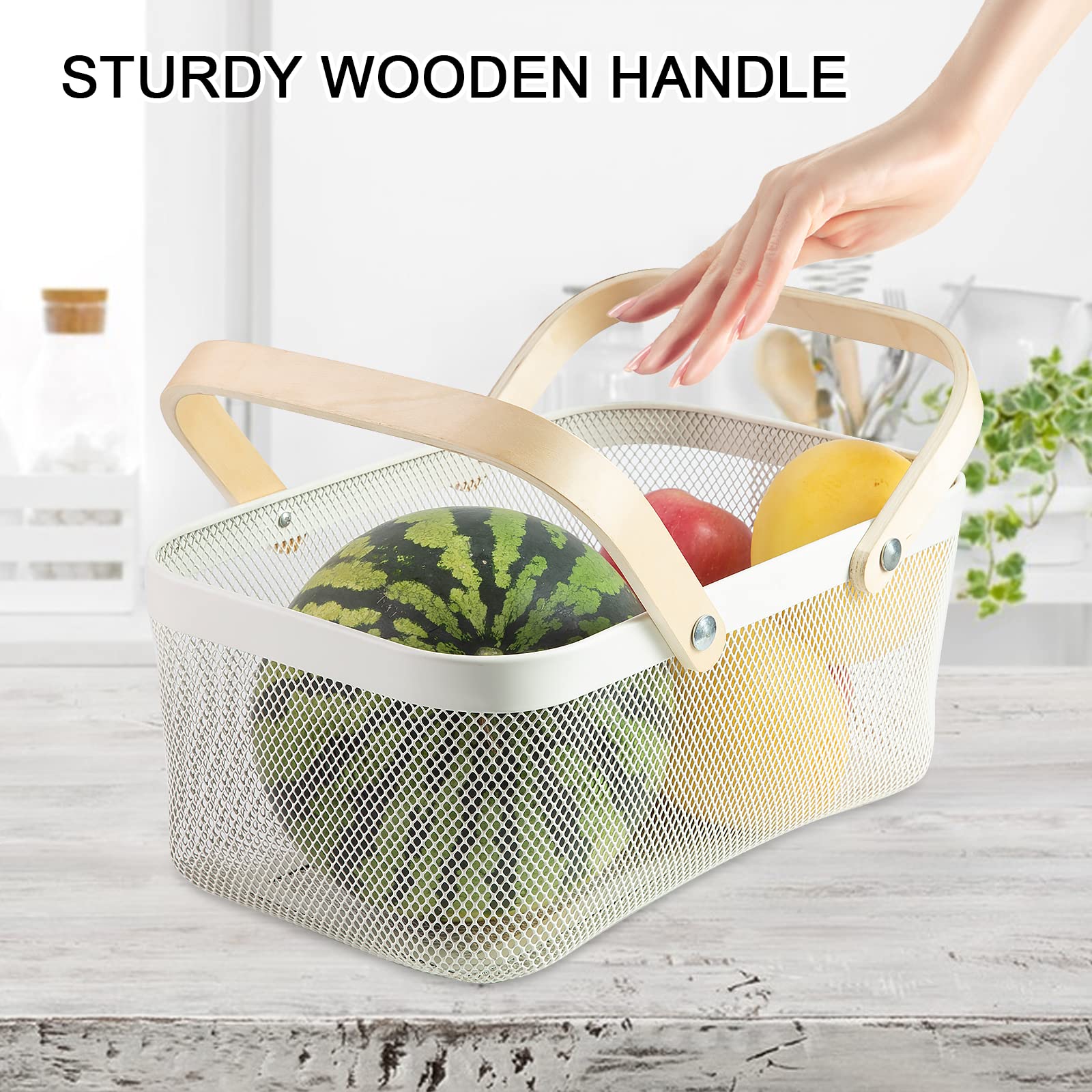 MACOIOR square-base basket stays sturdy on any shelf or table