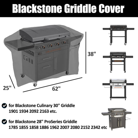 MACOVO Blackstone 28-inch ProSeries cover side view demonstrates secure windproof fit.