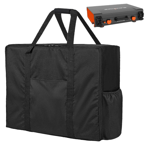 MACOVO griddle carry bag with side pockets keeps propane tanks secure for Blackstone.