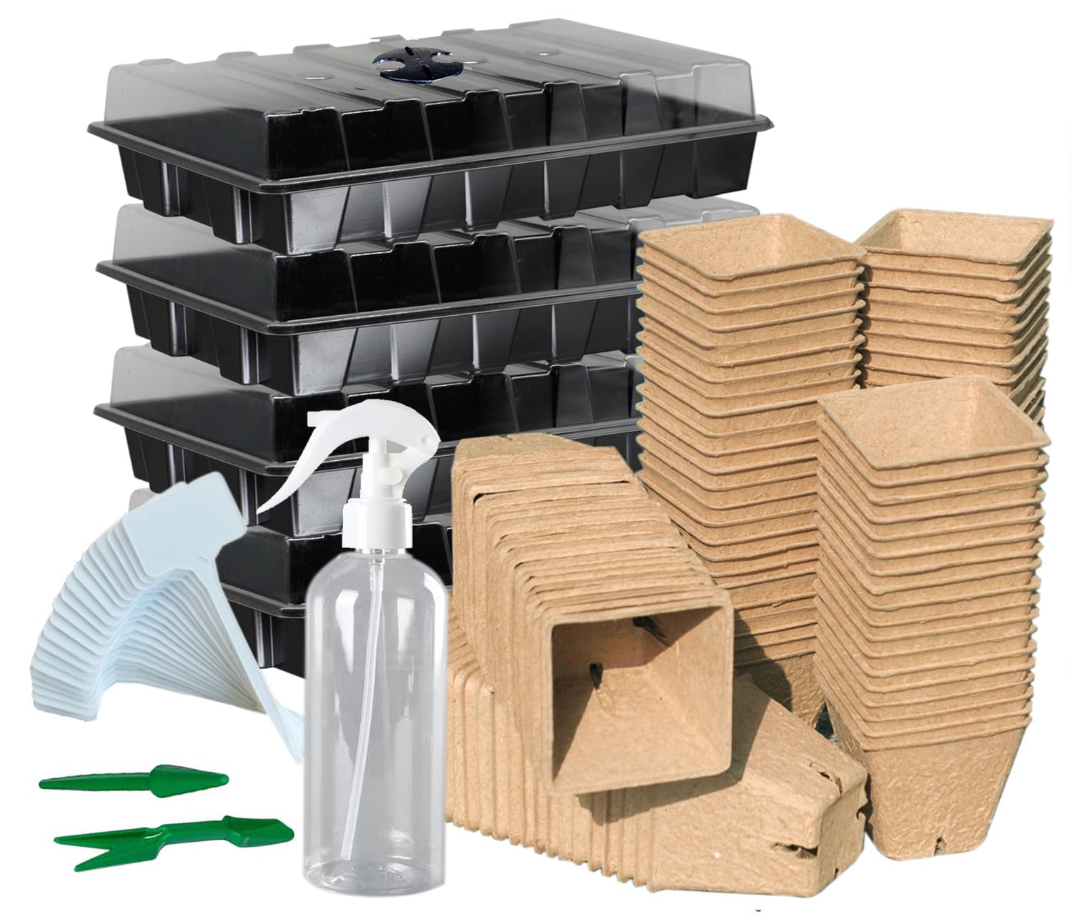 macoya seed starter kit peat pots promote breathable roots for healthy seedling growth