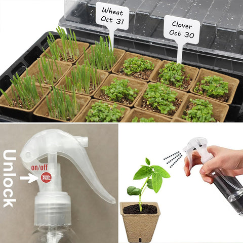 macoya seed starter kit plastic growing trays provide sturdy support for sprouts