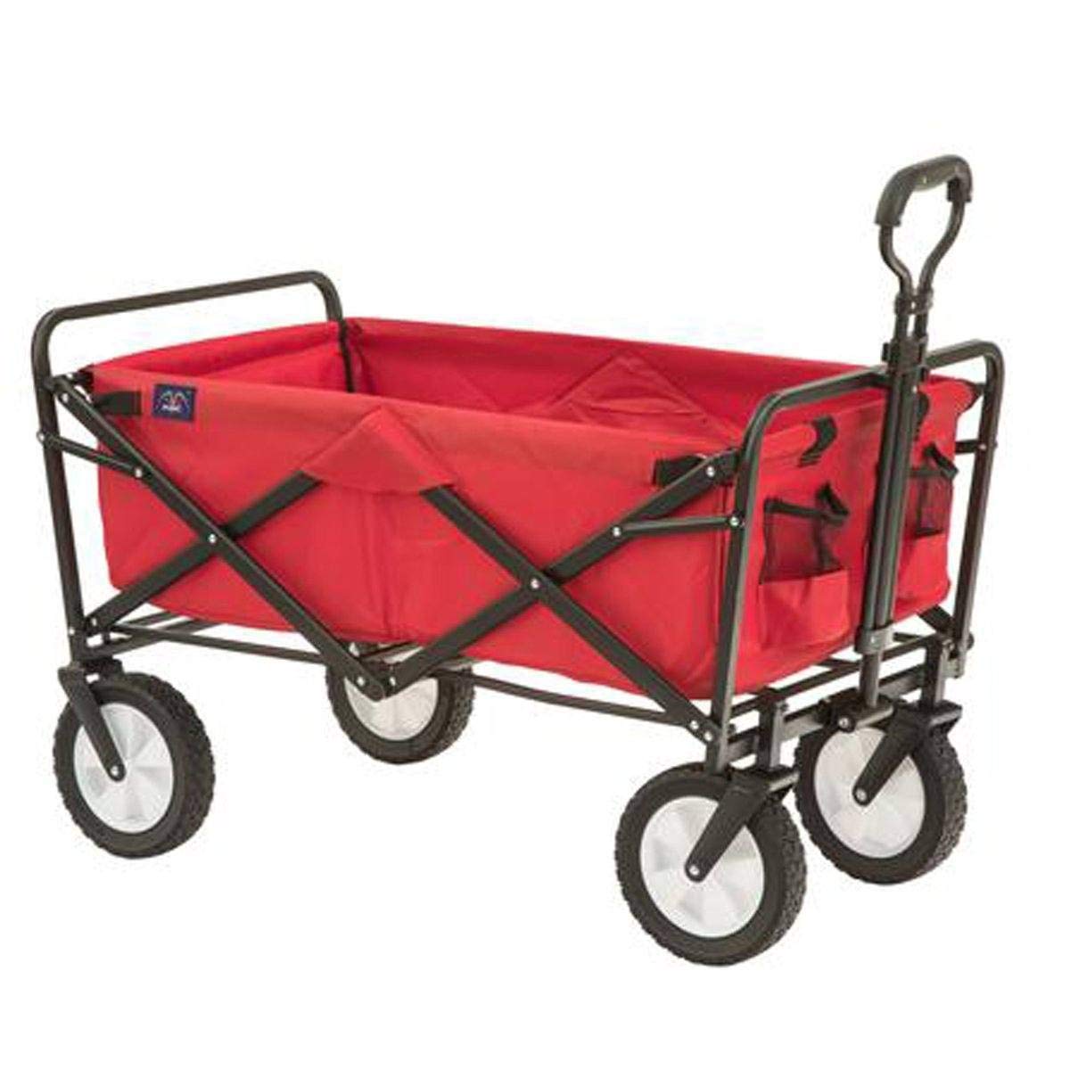 MacSports heavy-duty wagon frame front angle for rugged outdoor transport