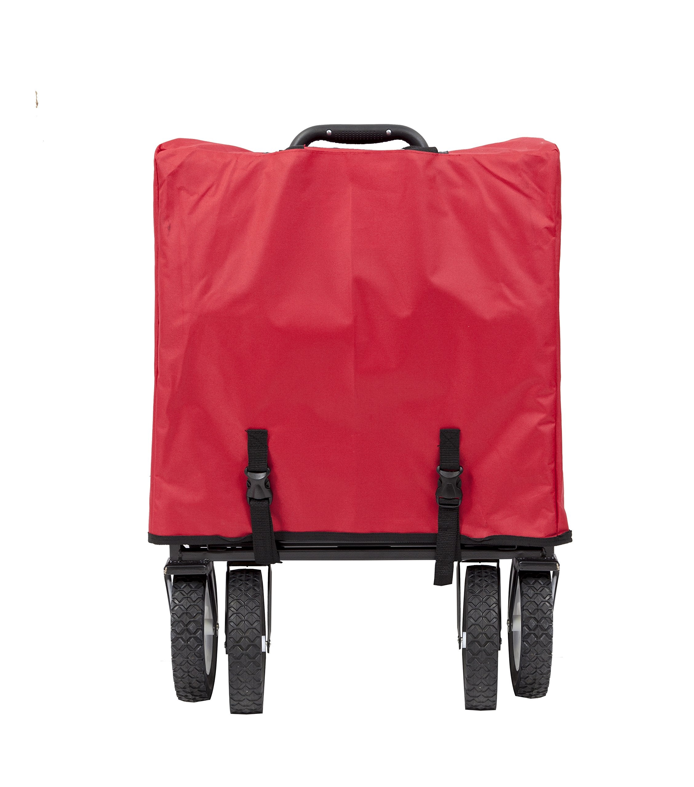 MacSports outdoor wagon showcasing 150-pound capacity for hauling gear
