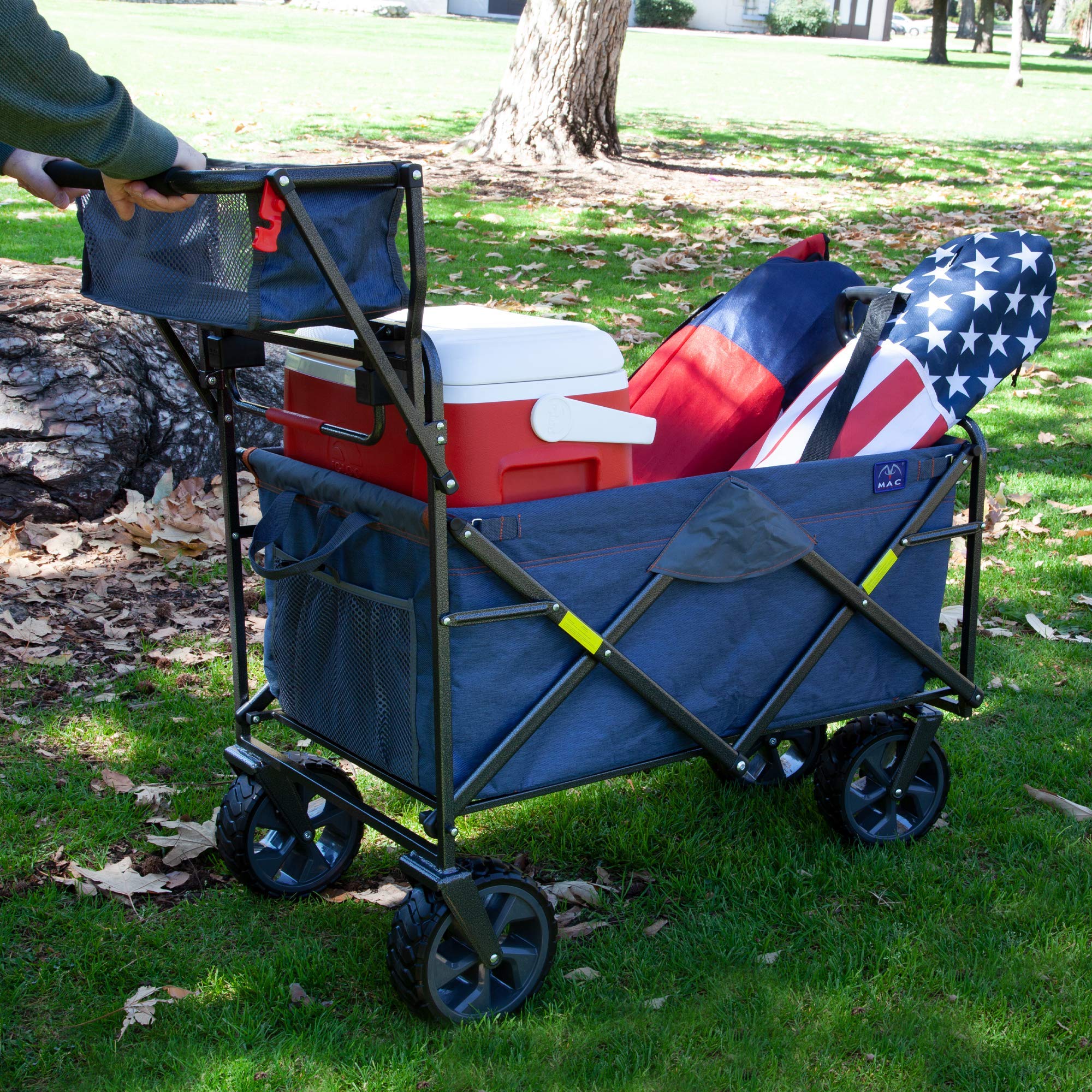 MacSports Utility Wagon mesh pocket keeps small items accessible.