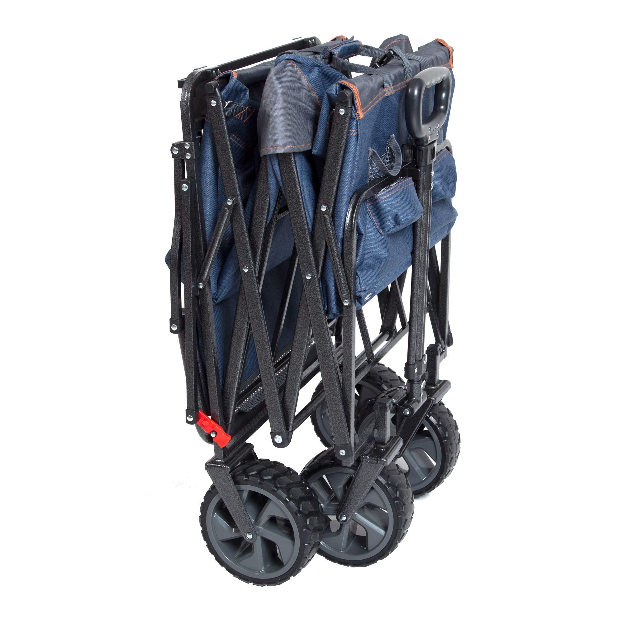 MacSports Utility Wagon telescoping handle enables easy pull or push.