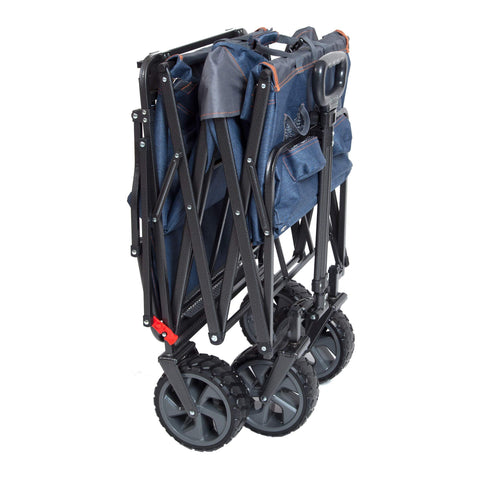 MacSports Utility Wagon telescoping handle enables easy pull or push.