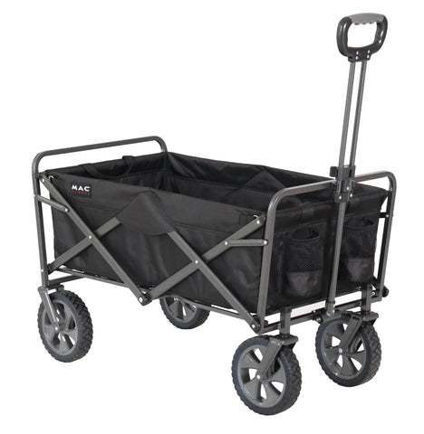 MacSports wagon with carry case ready for travel and quick stowage.
