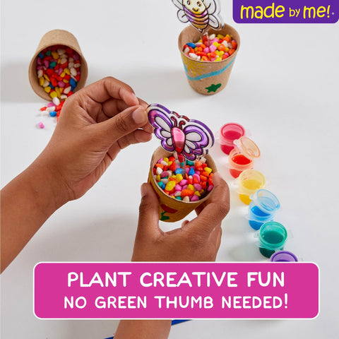 Made By Me suncatcher garden kit flower-2 adds cheerful garden vibes indoors.