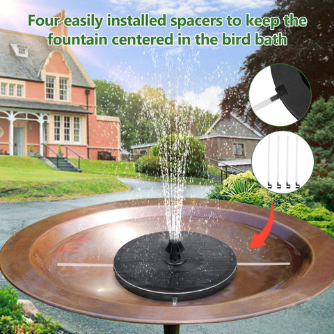 Mademax fountain retractable retainer keeps spray within the basin