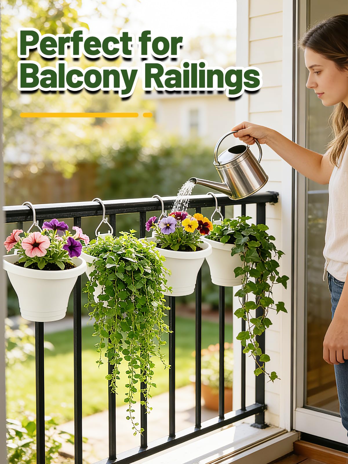 MADHOLLY flat-bottom option lets planters rest on tables