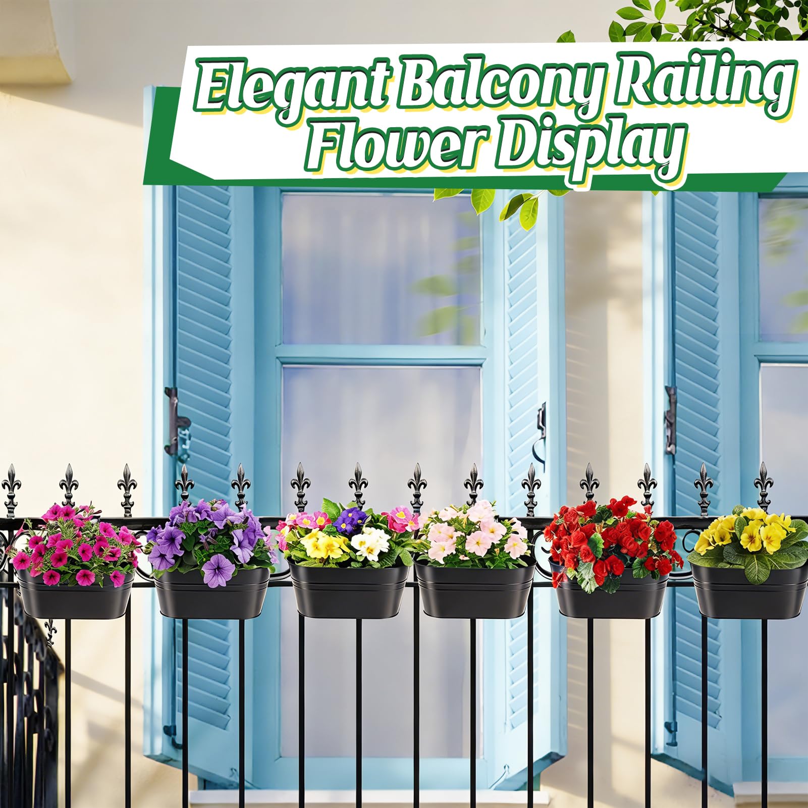 MADHOLLY herb planters on balcony for fresh, fragrant herbs.