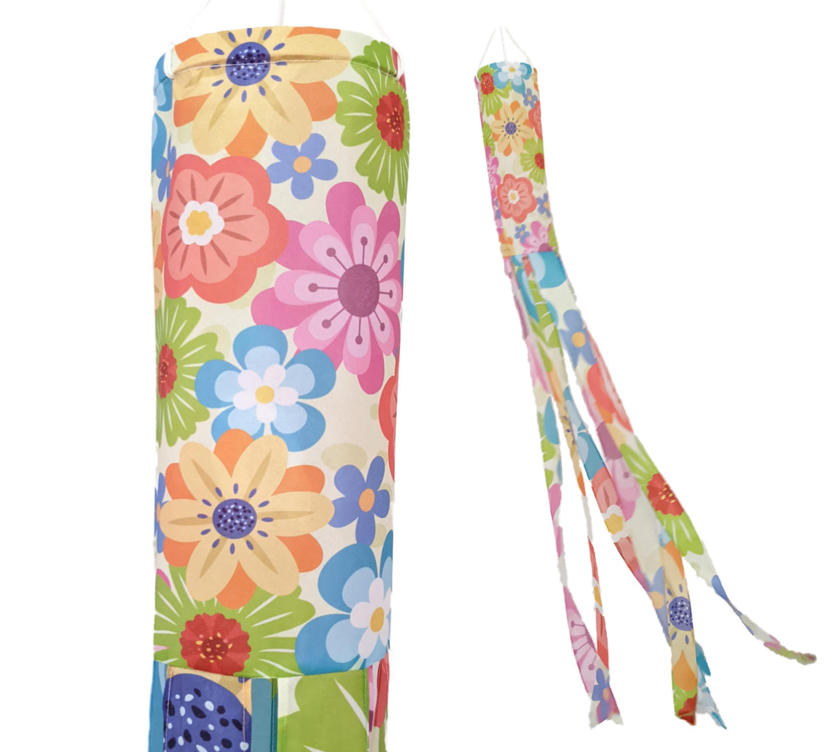 Madrona Brands Bright Flowers Windsock 60-inch adds vibrant color to outdoor spaces