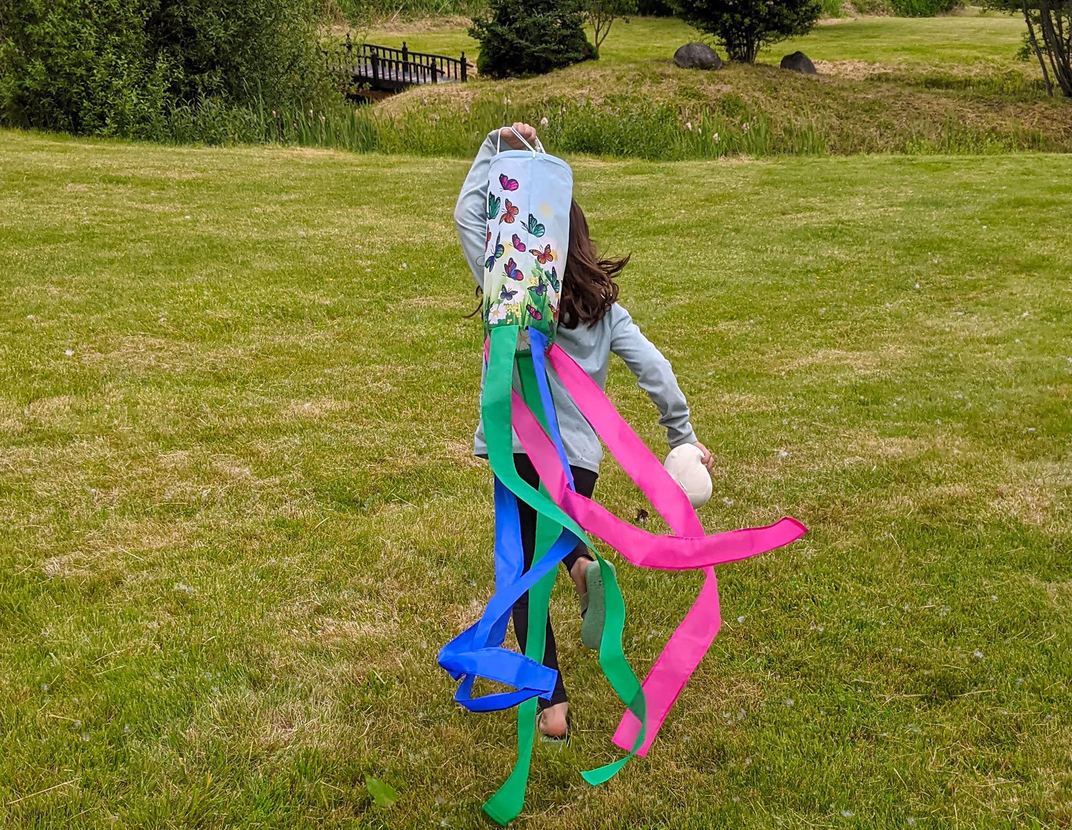 Madrona Brands Windsock uses weather-resistant polyester for lasting outdoor color