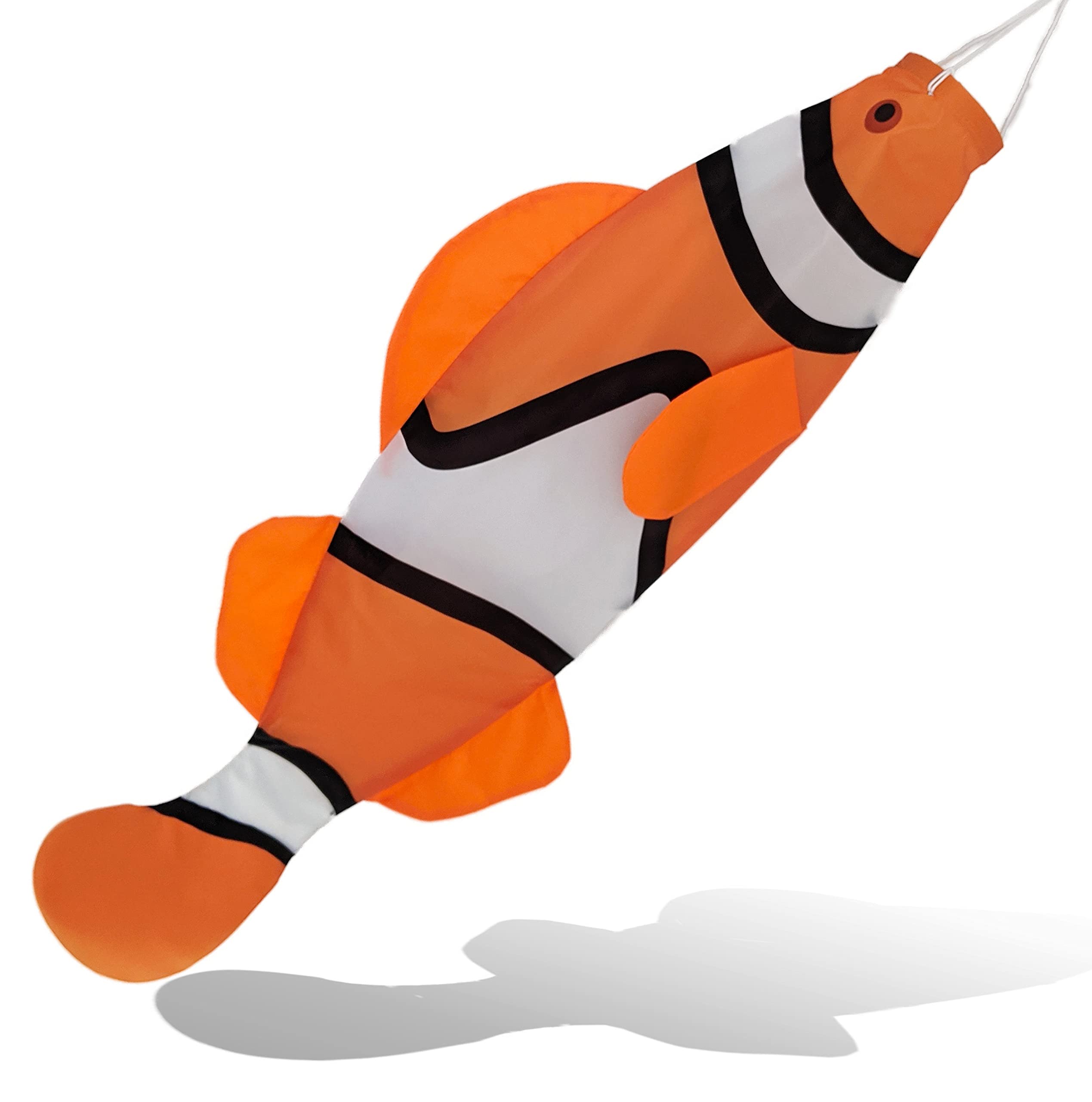 Madrona Brands orange clownfish windsock 40 inch adds vibrant motion to patios and docks