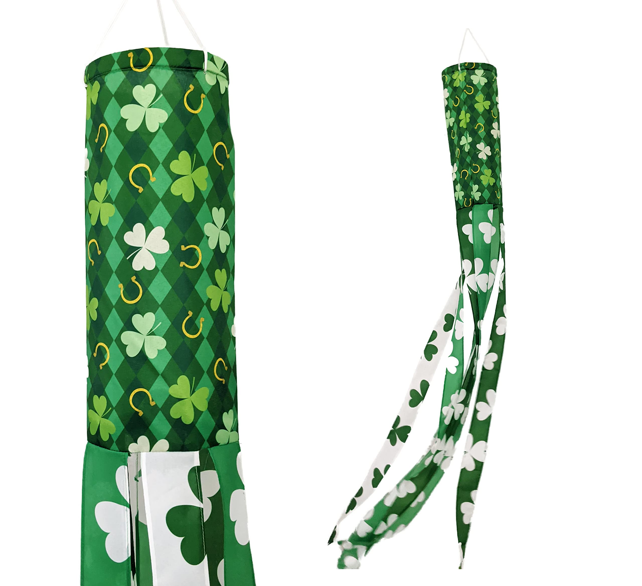 Madrona Brands Saint Patrick's Day Windsock 60in adds festive outdoor display.