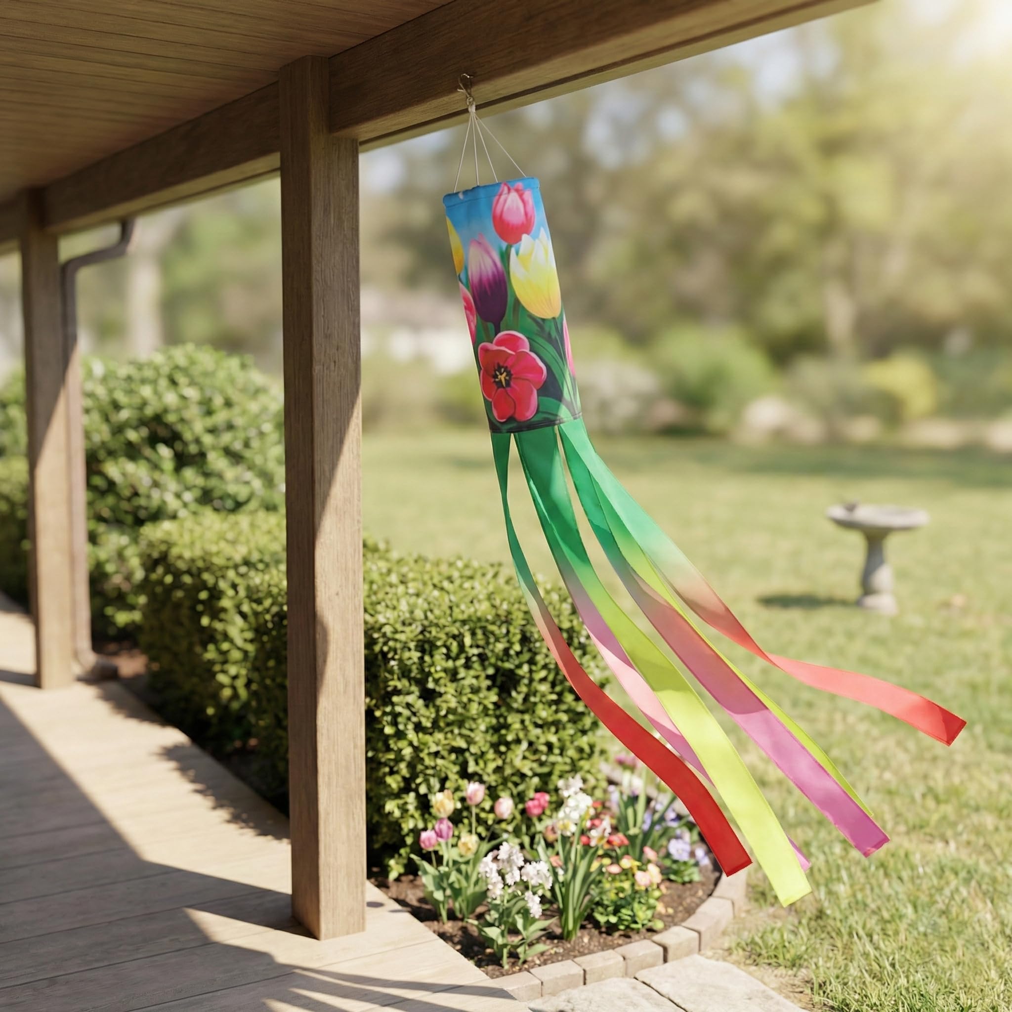 Madrona Brands weather resistant polyester windsock for outdoor resilience