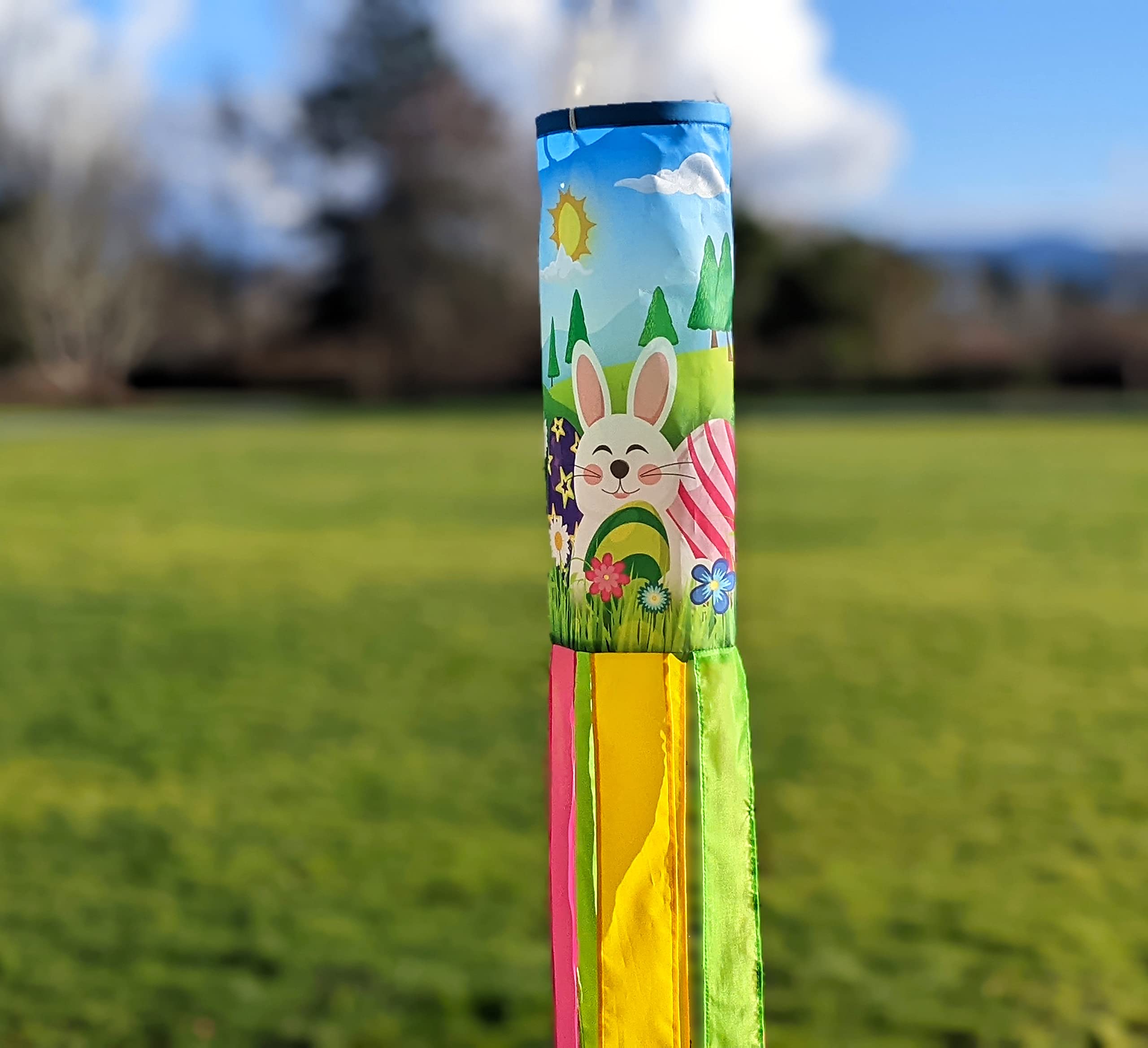Madrona Brands spring windsock adds color to patios, decks, and balconies.