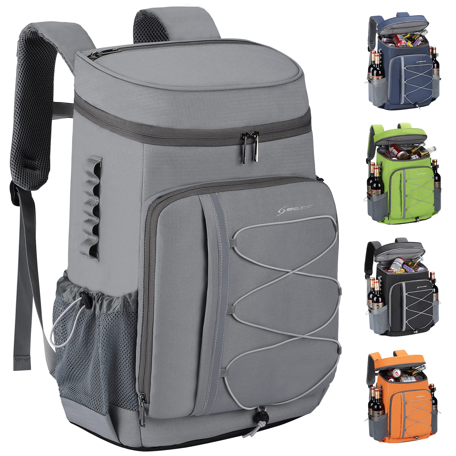 Maelstrom 35-Can Backpack Cooler main compartment showing spacious storage and organization