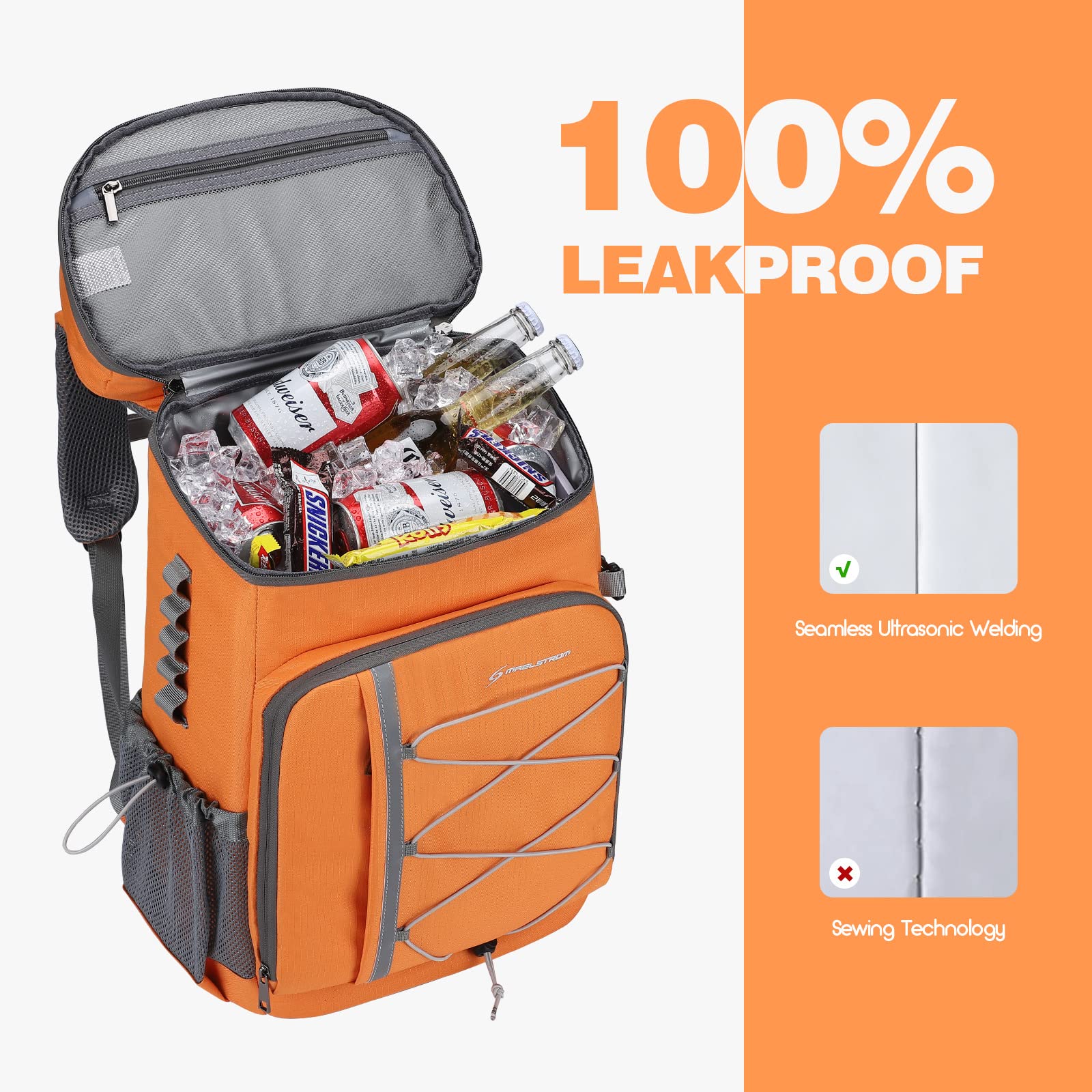 Maelstrom 35-Can Backpack Cooler tableware storage bag keeps utensils neat