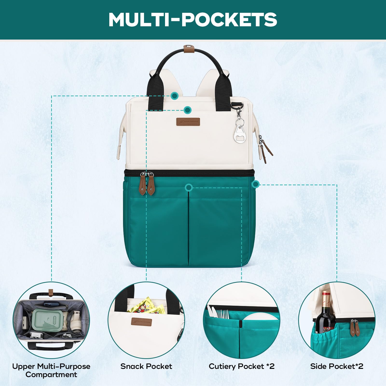 Maelstrom Cooler Backpack capacity shows 24 cans fit inside