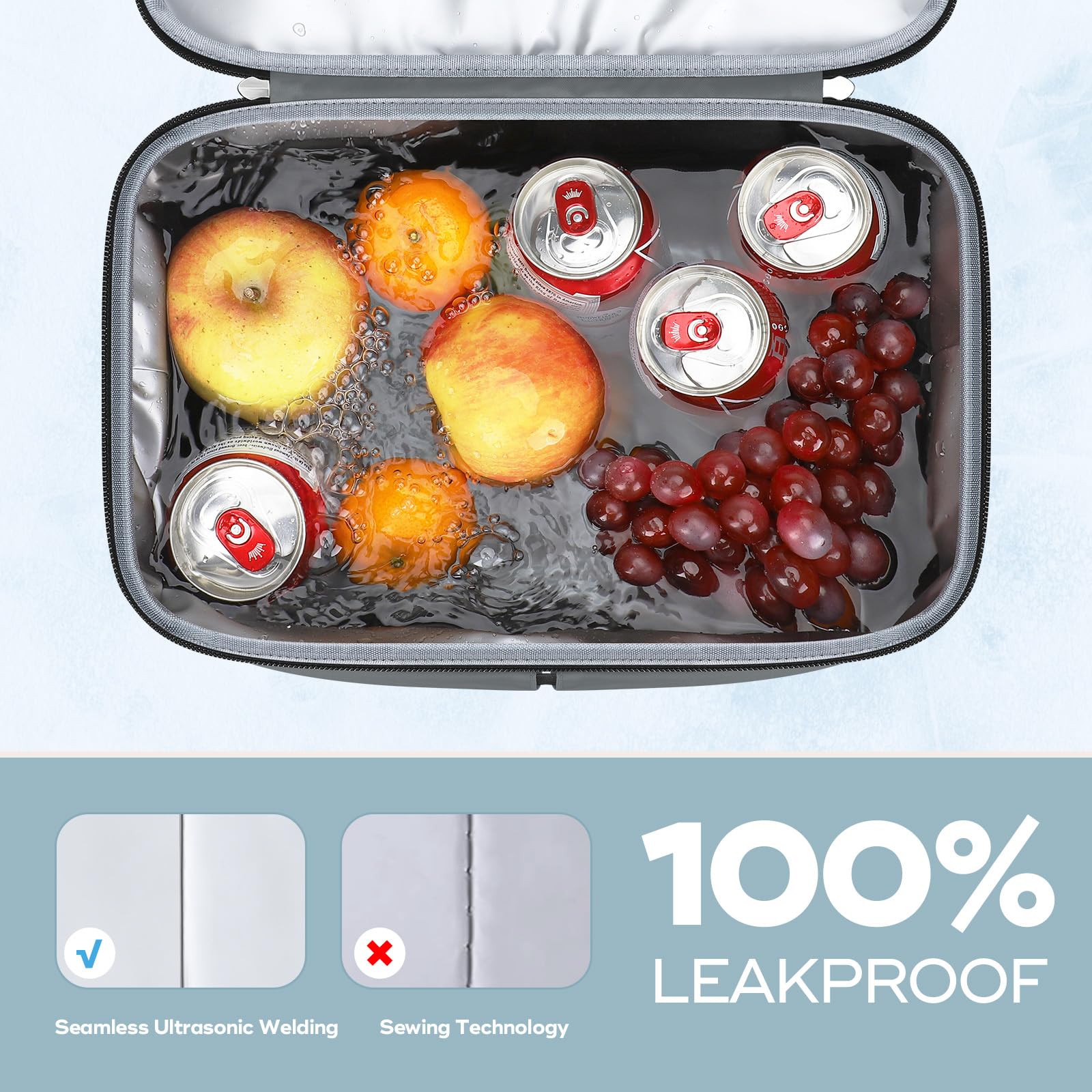 Maelstrom Cooler Backpack leak-proof liner prevents spills on hikes and beach days.