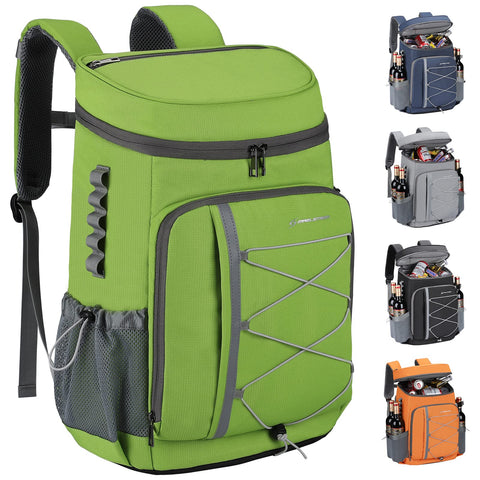 Maelstrom cooler backpack main compartment for drinks and snacks on the go.