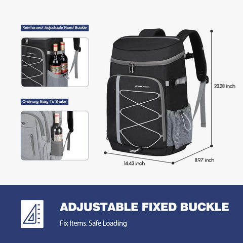 Maelstrom Cooler Backpack top pocket holds phones and snacks for easy reach.