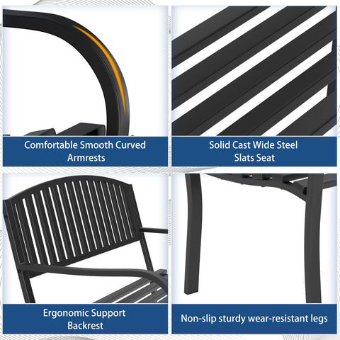 Maemttes heavy-duty metal frame; supports up to 880 lbs for durability
